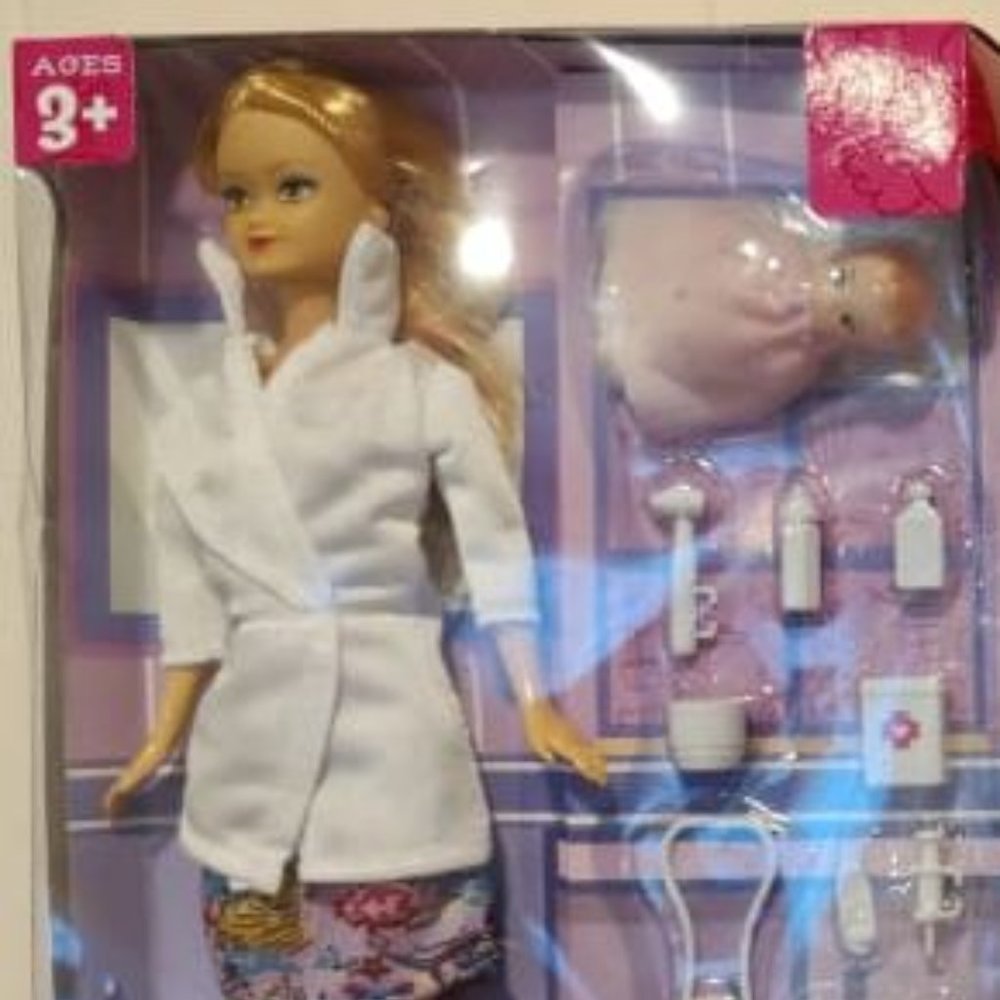 Doctor Barbie doll with accessories